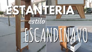 Estanteria estilo escandinavo  Madera de paraíso y Melamina [upl. by Isabella]