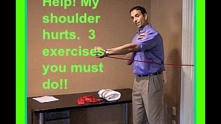 Physical Therapy Video How to treat shoulder pain My top 3 exercises [upl. by Lonni]