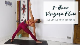 1HOUR VINYASA FLOW  All Levels Yoga Sequence  CAT MEFFAN [upl. by Page]