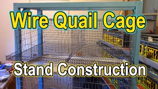 Wire Quail Cage Frame Stand  Build video [upl. by Gide]