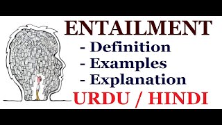 What is Entailment   Pragmatics  Urdu  Hindi [upl. by Amersham]