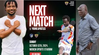 Young Apostles vs Hearts of Oak Team News Aboubakar Ouattara prematch  goalscoring amp More [upl. by Aret]