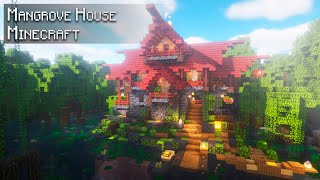 Minecraft 119 How to build a Mangrove Swamp House  Tutorial [upl. by Etteuqaj]