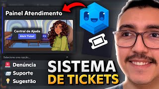 Como fazer PAINEL DE TICKET PROFISSIONAL com Ticket Tool e Sapphire no Discord [upl. by Hutton970]