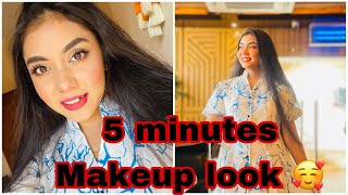 5 MINUTES Makeup Look 😍 Arts Of PiYa [upl. by Swarts253]