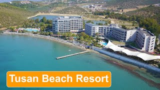 Tusan Beach Resort Kuşadası  Drone ile Havadan Çekim Tanıtım [upl. by Burrows]