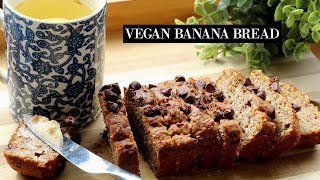 VEGAN BANANA BREAD RECIPE [upl. by Windzer]