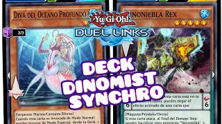 YuGiOh Duel Links  Deck Dinomist Synchro [upl. by Dincolo]