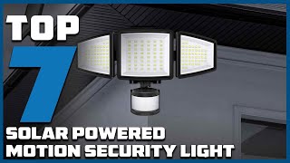 Top 7 Best Solar Powered Motion Security Lights in 2024  The Ultimate Countdown Reviews [upl. by Danny731]