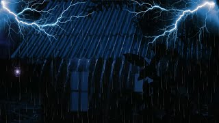 Heavy Rainfall amp Distant Thunder on Tin Roof  Perfect Sounds for Deep Night Rest [upl. by Ardaid]