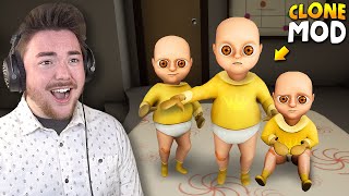 BABY CLONE MOD  The Baby In Yellow Gameplay Mods [upl. by Abibah]