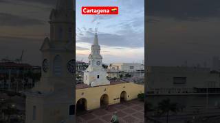 Colombia Cartagena morning view from NH hotel clock towerpart10 colombia cartagena southamerica [upl. by Ednarb]