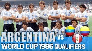 ARGENTINA 🇦🇷 World Cup 1986 Qualification All Matches Highlights  Road to Mexico [upl. by Rolat531]