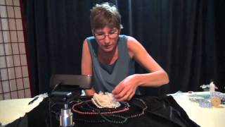 Gemstone Therapy Demonstration How to Use Quartz Crystal Clusters [upl. by Elwira514]