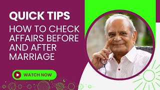 How to check affairs before and after marriage [upl. by Arakat]