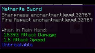 How to get Items with level 32767 enchantments in minecraft JAVA Unbreakable 116 [upl. by Airun]