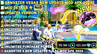 NEW UPDATE Gangstar Vegas Mod Apk v770d Latest Version 2024  Unlimited Money amp Unlock Vip 10 [upl. by Deckert]