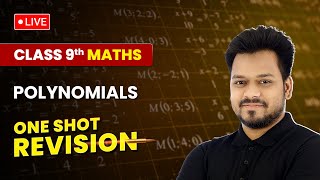 Polynomials  One Shot Revision  Class 9 Maths Chapter 2  Live [upl. by Rockefeller]