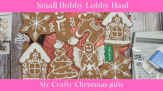 Small Hobby Lobby Haul amp Crafty Christmas gifts I received junkjournaling craftyhaul [upl. by Lennox227]