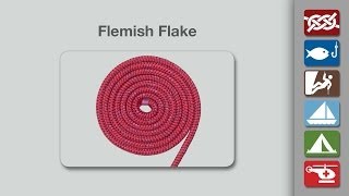 Flemish Flake  How to Coil Rope Flemish Flake [upl. by Reinhold]