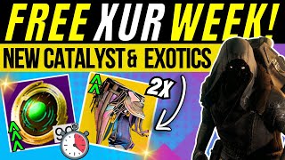 XUR Has New FREE Loot God Roll EXOTIC amp Catalyst Strange Coins Inventory Glitch July 26 Destiny 2 [upl. by Manning]