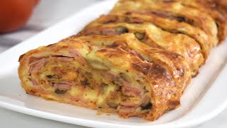 Phyllo dough PIZZA Roll  fast easy and incredibly delicious [upl. by Geralda]