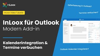 InLoox 11 für Outlook  Kalenderintegration im Modern Addin amp OutlookTermine verbuchen [upl. by Eiliak656]