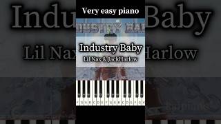 【easy】Industry Baby ピアノ piano easy music 簡単 lilnasx jackharlow shorts industrybabyremix [upl. by Guidotti]