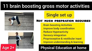 11 brain boosting gross motor activitiessingle setupAge 2occupational therapy at home [upl. by Junette395]