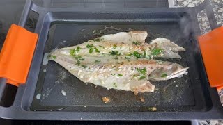 Lubina a la plancha ¡Receta con corte a la espalda sencilla y muy sabrosa  cocina con ivarot [upl. by Marybeth]