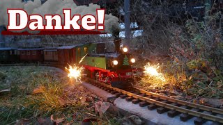 DANKE  2023 geht zu Ende  Silvesterdampf auf der Gartenbahn  31122023 [upl. by Neomah]