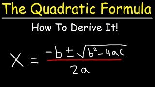 How To Prove The Quadratic Formula By Completing The Square [upl. by Shanie]