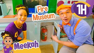 Blippi and Meekah Learn About Fire Safety  1 HOUR OF MEEKAH  Educational Videos for Kids [upl. by Hsepid964]