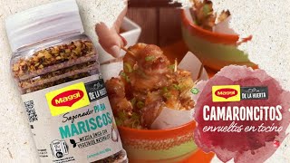 Camarones envueltos en Tocino  MAGGI [upl. by Avla]