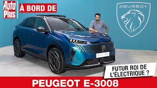 PEUGEOT E3008  futur ROI des SUV ÉLECTRIQUES   À bord de [upl. by Hyrup267]