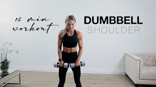 15 Minute SHOULDER WORKOUT at Home or the Gym with Dumbbells [upl. by Lila]