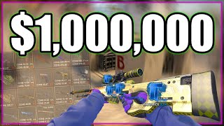 How INSANE Is the Most Expensive CSGO Inventory 1000000 [upl. by Bound859]