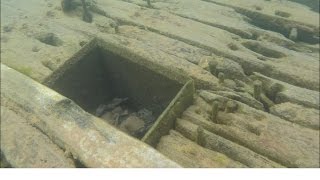 Unidentified wooden shipwreck  Whitefish Bay North Sandy Island [upl. by Yddeg858]