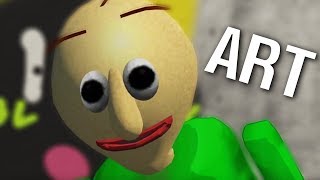 Baldi teaches art Lets paint Or else [upl. by Nollid353]