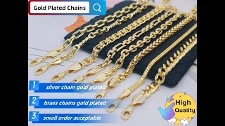 Gold Plated Chains  Mens Chains  Hiphop Chains  Brass Chains  Silver Chains  Amazing Quality [upl. by Eba]