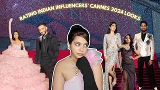 Rating Nancy Tyagi Vishnu Kaushal RJ Karishma Anshul and other influencers Cannes 2024 looks 😍 [upl. by Atthia]