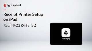 Receipt Printer Setup on iPad [upl. by Tye867]