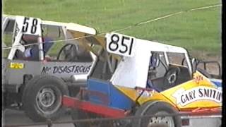 Bristol Stadium  Mendips RaceWay  Stock Car Banger Racing  26th Aug 1990  Part 3 [upl. by Carri]