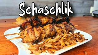 Saftiges Schaschlik  leckeres russisches Rezept ohne Grill [upl. by Nerin]