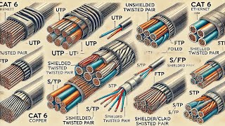 انواع كيابل CAT6 [upl. by Ahsoyem]