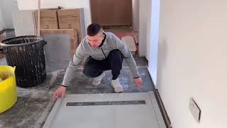 Installing a Level Wetroom Base on a Concrete Floor  Wetrooms Online [upl. by Alameda121]