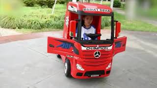 Mini camion Mercedes électrique pour enfant  XTRM Factory 81 [upl. by Binetta]