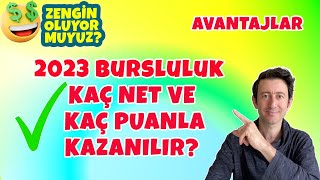 2023 BURSLULUK SINAVINI KAÇ PUANLA VE KAÇ NETLE KAZANIRIZ [upl. by Mulderig652]