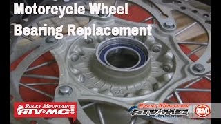 How To Replace Motorcycle Wheel Bearings [upl. by Lawley245]