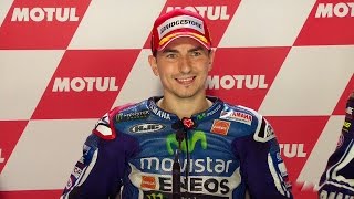 MotoGP™ Motegi 2014 – Jorge Lorenzo interview [upl. by Olethea]